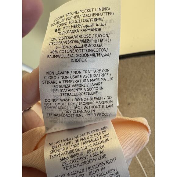 Stella McCartney NWT Tailored Wool Pants in Pink Size IT 44/US 8 - Picture 8 of 9